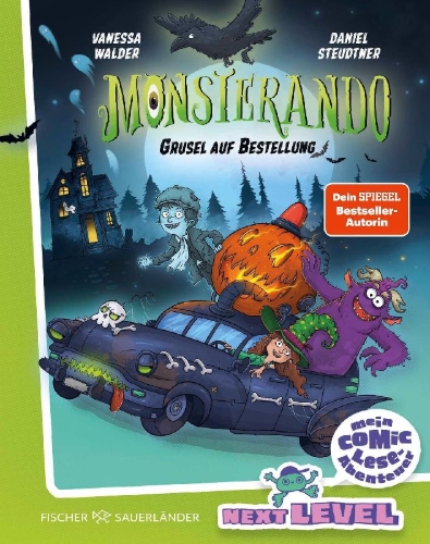 Buchcover und Innenansicht für das Buch: Monsterando: Grusel auf Bestellung