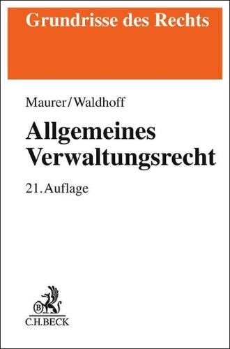 Buchcover und Innenansicht für das Buch: Allgemeines Verwaltungsrecht