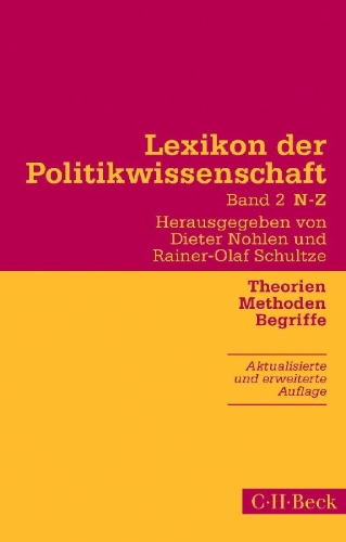 Buchcover und Innenansicht für das Buch: Lexikon der Politikwissenschaft 2 / N-Z