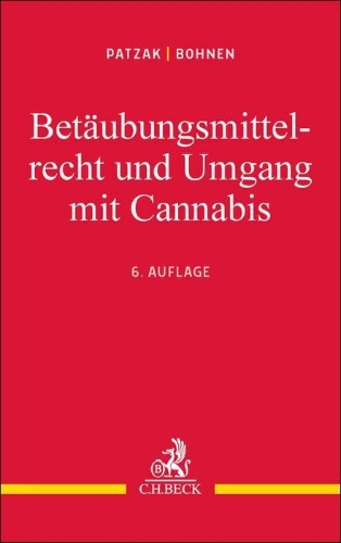 Buchcover und Innenansicht für das Buch: Betäubungsmittelrecht und Umgang mit Cannabis