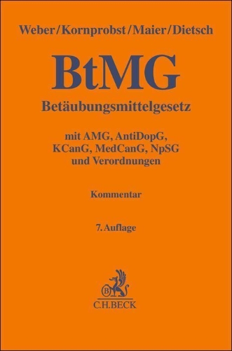 Buchcover und Innenansicht für das Buch: Betäubungsmittelgesetz. BtMG