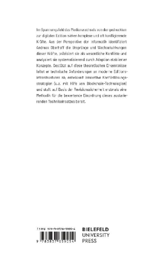 Buchcover und Innenansicht für das Buch: Digitale Editionen im Spannungsfeld des Medienwechsels