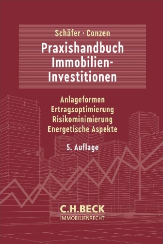 Buchcover und Innenansicht für das Buch: Praxishandbuch Immobilien-Investitionen