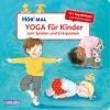 Buchcover und Innenansicht für das Buch: Hör mal (Soundbuch): Yoga für Kinder zum Spielen und Entspannen