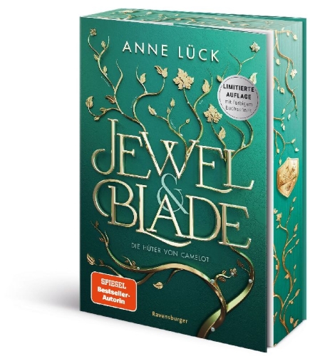 Buchcover und Innenansicht für das Buch: Jewel & Blade, Band 2 - Die Hüter von Camelot
