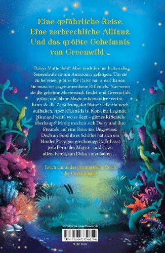Buchcover und Innenansicht für das Buch: Greenwild - The City Beyond the Sea