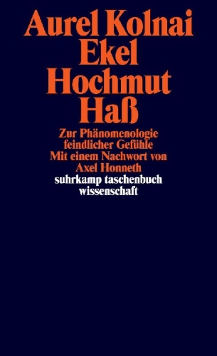Buchcover und Innenansicht für das Buch: Ekel, Hochmut, Haß
