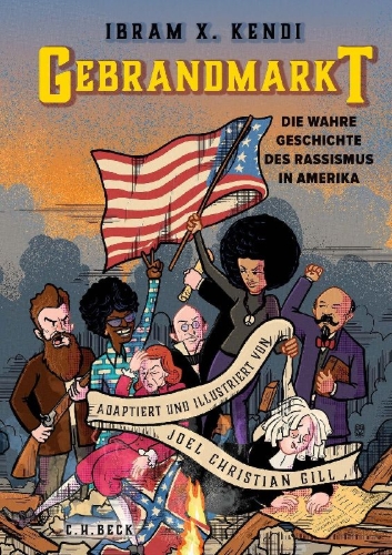 Buchcover und Innenansicht für das Buch: Stamped From The Beginning: A Graphic History of Racist Ideas in America