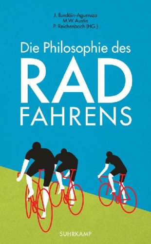 Buchcover und Innenansicht für das Buch: Die Philosophie des Radfahrens