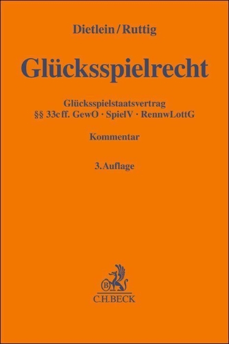 Buchcover und Innenansicht für das Buch: Glücksspielrecht