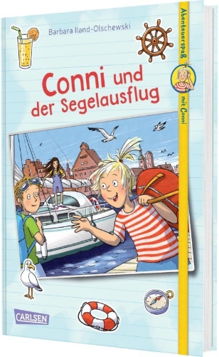 Buchcover und Innenansicht für das Buch: Abenteuerspaß mit Conni 2: Conni und der Segelausflug