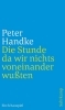 Buchcover und Innenansicht für das Buch: Die Stunde da wir nichts voneinander wußten