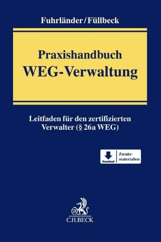 Buchcover und Innenansicht für das Buch: Praxishandbuch WEG-Verwaltung