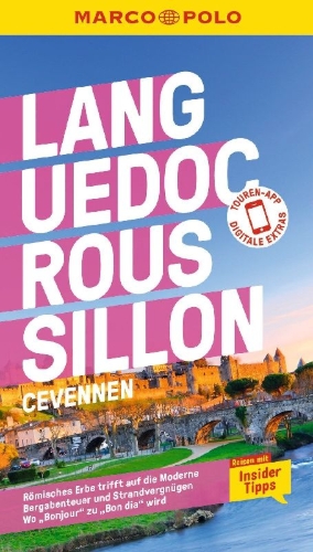 Buchcover und Innenansicht für das Buch: MARCO POLO Reiseführer Languedoc-Roussillon, Cevennen