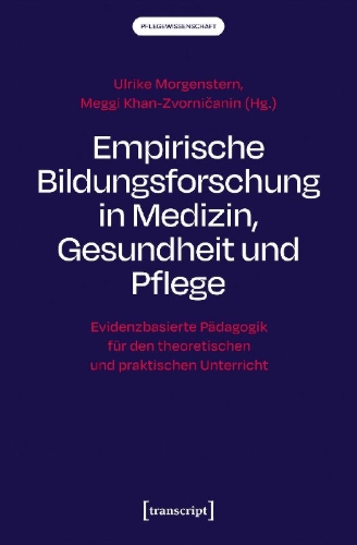 Buchcover und Innenansicht für das Buch: Empirische Bildungsforschung in Medizin, Gesundheit und Pflege