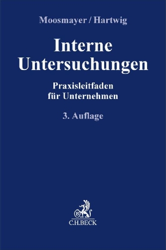 Buchcover und Innenansicht für das Buch: Interne Untersuchungen