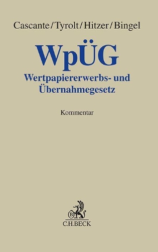 Buchcover und Innenansicht für das Buch: Wertpapiererwerbs- und Übernahmegesetz