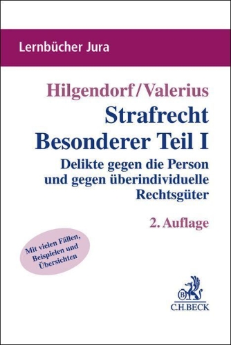 Buchcover und Innenansicht für das Buch: Strafrecht Besonderer Teil I