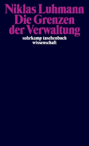 Buchcover und Innenansicht für das Buch: Die Grenzen der Verwaltung