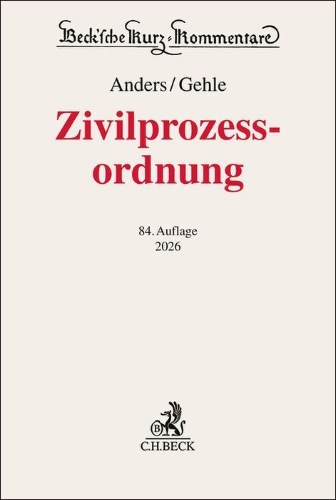 Buchcover und Innenansicht für das Buch: Zivilprozessordnung. ZPO