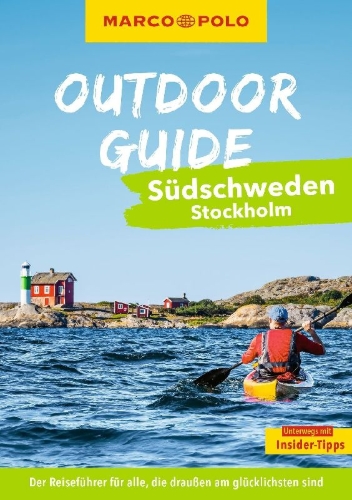 Buchcover und Innenansicht für das Buch: MARCO POLO OUTDOOR GUIDE Reiseführer Südschweden, Stockholm