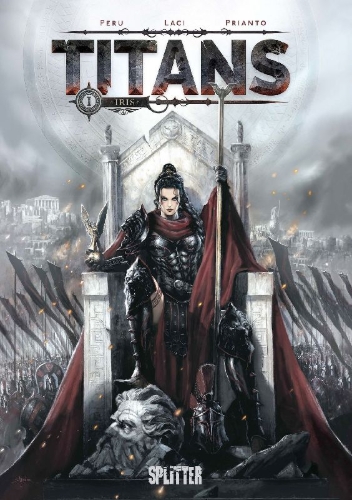 Buchcover und Innenansicht für das Buch: Titans 1