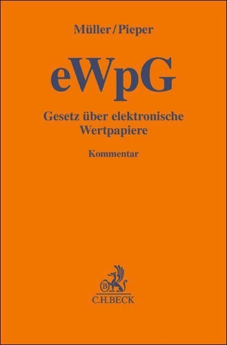 Buchcover und Innenansicht für das Buch: Gesetz über elektronische Wertpapiere (eWpG)