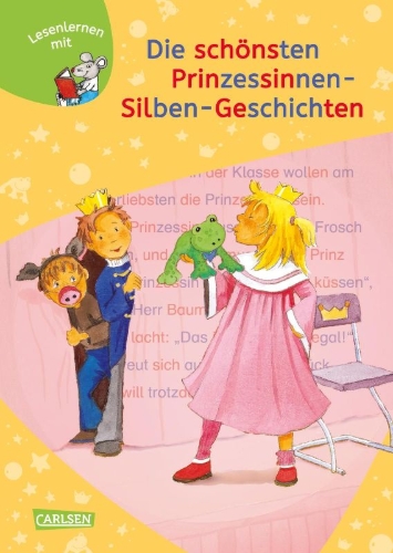 Buchcover und Innenansicht für das Buch: LESEMAUS zum Lesenlernen Sammelbände: Die schönsten Prinzessinnen-Silben-Geschichten