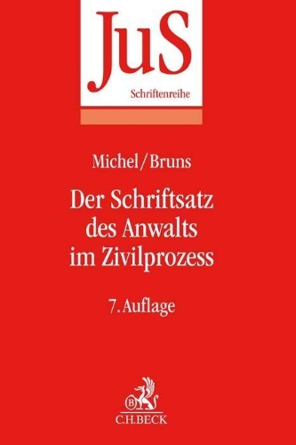 Buchcover und Innenansicht für das Buch: Der Schriftsatz des Anwalts im Zivilprozess