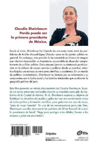 Buchcover und Innenansicht für das Buch: Claudia Sheinbaum