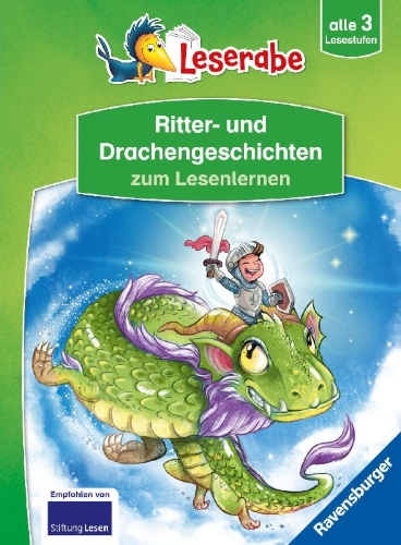 Buchcover und Innenansicht für das Buch: Leserabe Sonderausgaben - Ritter- und Drachengeschichten zum Lesenlernen