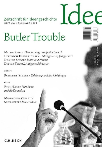 Buchcover und Innenansicht für das Buch: Zeitschrift für Ideengeschichte Heft XX/1 Frühjahr 2026