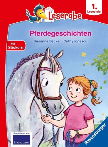 Buchcover und Innenansicht für das Buch: Pferdegeschichten - Leserabe ab 1. Klasse - Erstlesebuch für Kinder ab 6 Jahren