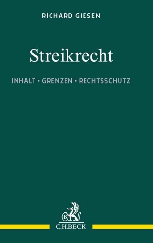 Buchcover und Innenansicht für das Buch: Streikrecht