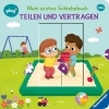 Buchcover und Innenansicht für das Buch: Play+ Mein erstes Schiebebuch Teilen und vertragen - ab 18 Monate