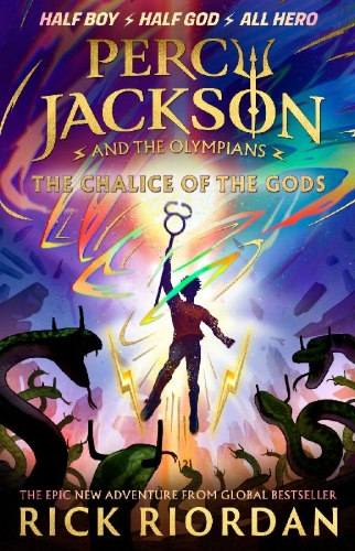 Buchcover und Innenansicht für das Buch: Percy Jackson and the Olympians: The Chalice of the Gods