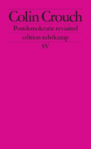 Buchcover und Innenansicht für das Buch: Postdemokratie revisited