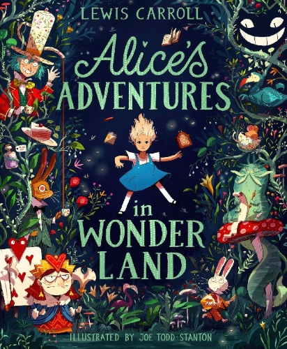 Buchcover und Innenansicht für das Buch: Alice's Adventures in Wonderland. Illustrated Edition
