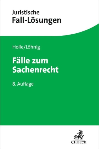Buchcover und Innenansicht für das Buch: Fälle zum Sachenrecht