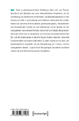 Buchcover und Innenansicht für das Buch: Gender, Migration, Transnationalisierung