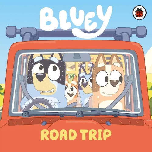 Buchcover und Innenansicht für das Buch: Bluey: Road Trip