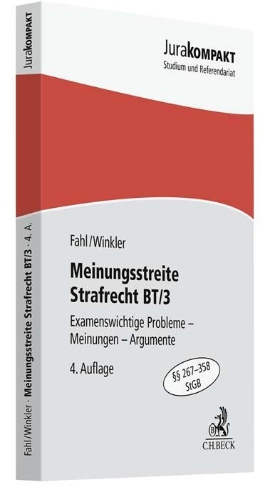 Buchcover und Innenansicht für das Buch: Meinungsstreite Strafrecht BT/3