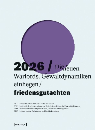 Buchcover und Innenansicht für das Buch: Friedensgutachten 2026