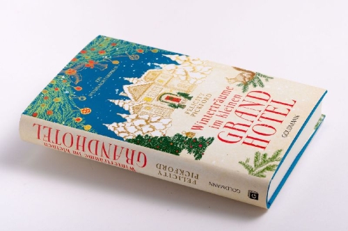Buchcover und Innenansicht für das Buch: Winterträume im kleinen Grandhotel