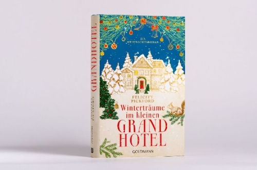 Buchcover und Innenansicht für das Buch: Winterträume im kleinen Grandhotel