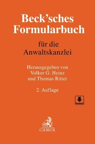 Buchcover und Innenansicht für das Buch: Beck'sches Formularbuch für die Anwaltskanzlei