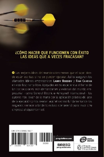 Buchcover und Innenansicht für das Buch: El arte de la ejecución en los negocios / Execution