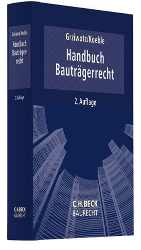 Buchcover und Innenansicht für das Buch: Handbuch Bauträgerrecht