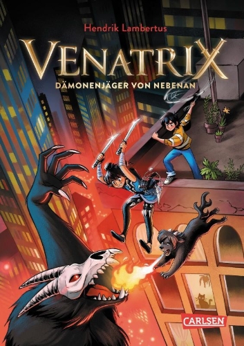 Buchcover und Innenansicht für das Buch: Venatrix 1: Venatrix - Dämonenjäger von nebenan