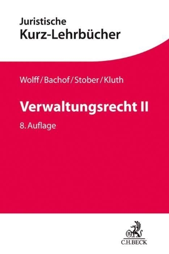 Buchcover und Innenansicht für das Buch: Verwaltungsrecht  II